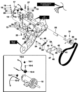 Motor Assembly Diagram and Parts List for 1695716 2009 Briggs and Stratton Snow Blower